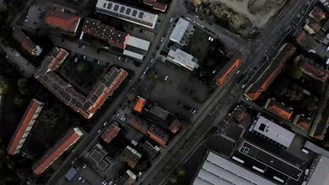 Drone-Aerial-view-of-Goettingens-traditional-and-modern-housing