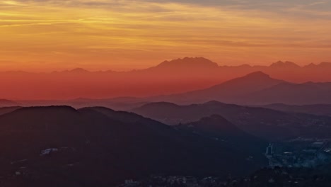 A-beautiful-mix-of-colors-in-the-sky-during-golden-hour-just-over-the-beautiful-mountains