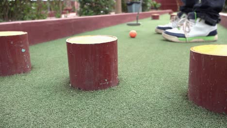Taking-the-Shot-to-Avoid-Obstacles-at-the-Mini-Golf-and-Heading-Towards-the-Green