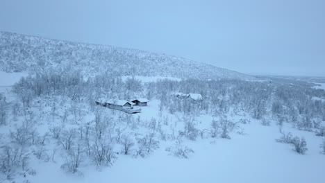 The-open-plains-during-winter-in-Norway,-near-the-Swedish-border