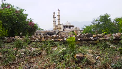 Heritage-Jami-Masjid-also-known-as-Jama-mosque-in-Champaner,-Gujarat-state,-western-India,-is-part-of-the-Champaner-Pavagadh-Archaeological-Park