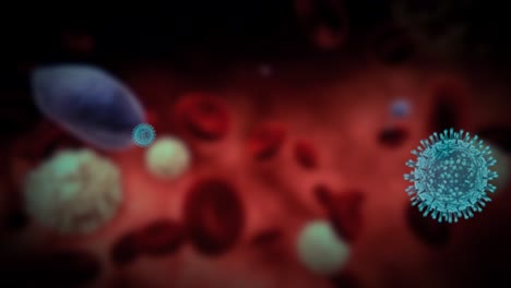 Blutzellen-In-Der-Arterie-Mit-Corona-Viruszellen
