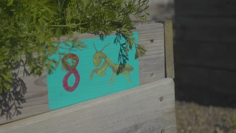 Grasshopper-Garden-Sign-Painted-by-Children-for-Fun