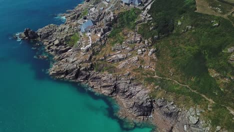 Minack-Theatre-open-air-theatre-on-Porthcurno-clifftop,-aerial-view