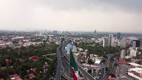 View-of-mexico-city-biggest-flag