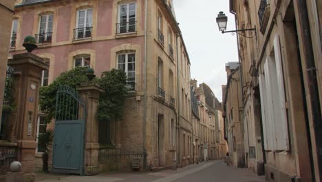 Empty-historic-street-in-a-french-town