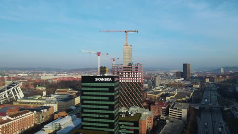 Building-Construction-In-the-City-Center-Of-Garda,-Gothenburg