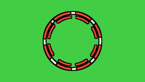 Rotierende-Kreisrandanimation-Auf-Grünem-Bildschirm
