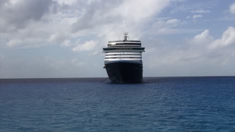 Cruise-ship-Westerdam-anchored-near-Half-Moon-Cay-island