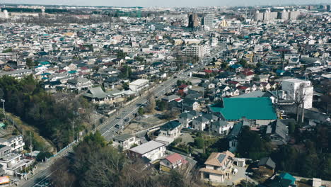 Aerial-view-of-Hajima-City-in-Tokyo-Japan