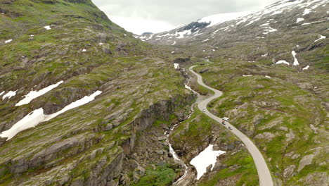 Aerial-View-Of-The-Mountain-Pass-At-Geiranger-With-Sharp-Turns-And-Steep-Mountainside