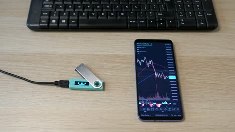 Ledger-Nano-S-exchange-cryptocurrency-menu-with-tradingview-smartphone