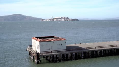 San-Francisco,-Alcatraz-Insel-Und-Das-Meer