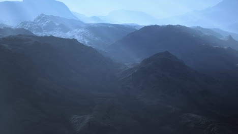 Montañas-áridas-En-Afganistán-En-Polvo