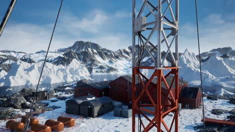science-station-in-Antarctica-at-summer