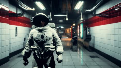 Astronaut-In-Der-U-Bahn
