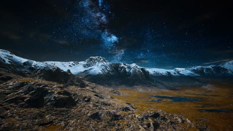 Himalaya-Berg-Mit-Stern-In-Der-Nacht
