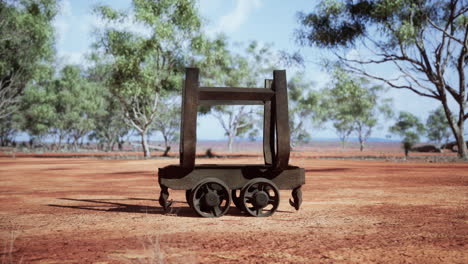 old-rusted-Mining-cart-in-desert