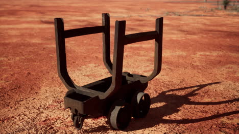 old-rusted-Mining-cart-in-desert