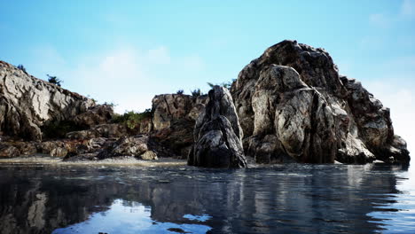 Galapagos-volcanic-rock-formation-in-ocean