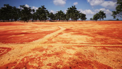 Rissiger-Boden,-Trockenes-Land-Während-Der-Trockenzeit