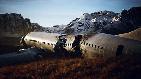plane-crashed-on-a-mountain