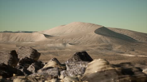 Luftaufnahme-Auf-Großen-Sanddünen-In-Der-Sahara-Wüste-Bei-Sonnenaufgang