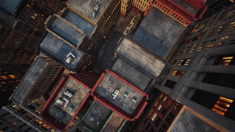 City-Top-View-of-Skyscrapers-Building-by-drone
