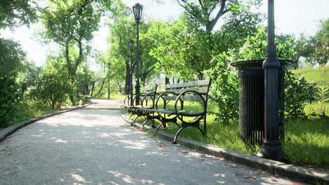 empty-park-after-park-is-closed-due-to-Coronavirus-Covid-19-pandemic-outbreak