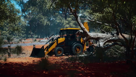 excavator-tractor-in-bush-forest