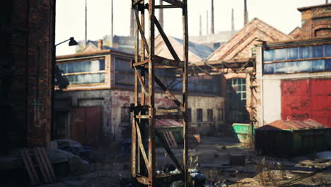 Old-factory-buildings-as-the-symbol-of-the-recession