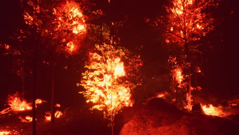 Intensive-Flammen-Eines-Massiven-Waldbrandes
