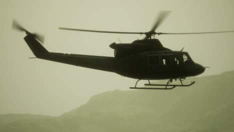 Slow-Motion-United-States-military-helicopter-in-Vietnam