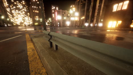 Beautiful-Hyperlapse-timelapse-of-night-Miami-city-traffic