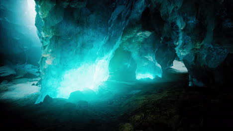 Entrance-of-an-ice-cave-inside-glacier-in-southern-Iceland