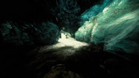 Blue-crystal-ice-cave-beneath-the-glacier-in-Iceland