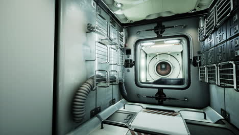 Innenraum-Der-Futuristischen-Internationalen-Raumstation