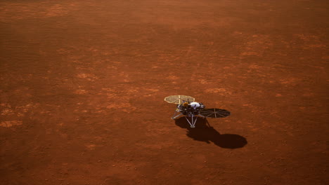 Insight-Mars-exploring-the-surface-of-red-planet.-Elements-furnished-by-NASA.