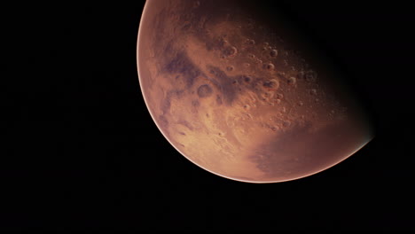 Increíble-Planeta-Rojo-Marte-En-El-Espacio-Estelar-Profundo