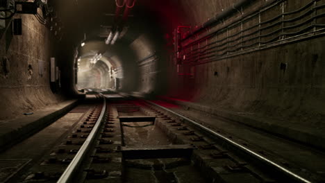 Leerer-Eisenbahntunnel-In-Der-Nähe-Des-U-Bahnhofs