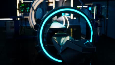 Futuristische-Science-Fiction-MRT-Scanner-medizinische-Geräte-Im-Krankenhaus