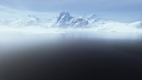 Montañas-Y-Mar-En-Las-Islas-Lofoten-En-Noruega