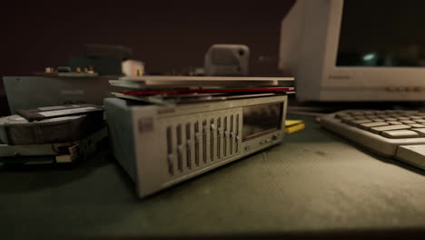 Computadoras-Viejas-De-Los-Años-80-En-Un-Centro-De-Computación-Abandonado