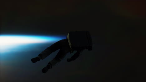 Toter-Astronaut-Im-Weltraum-Elemente-Dieses-Bildes,-Bereitgestellt-Von-Der-NASA