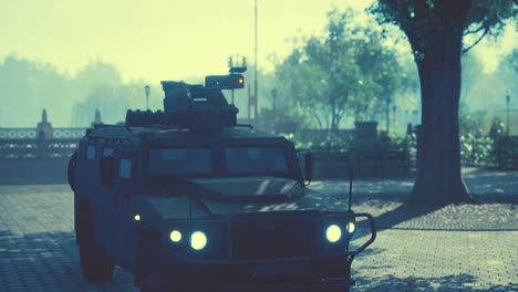 armored-military-car-in-big-city