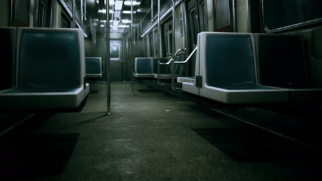 Leerer-U-Bahn-Waggon,-Der-Das-öffentliche-Verkehrssystem-Von-New-York-City-Nutzt