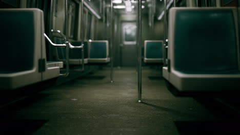 empty-metal-subway-train-in-urban-Chicago