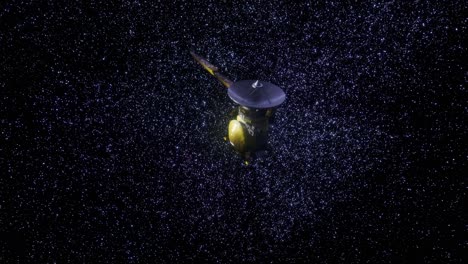 Satellite-Cassini-is-approaching-Saturn