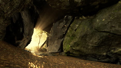 Sonnenlicht-In-Der-Höhle