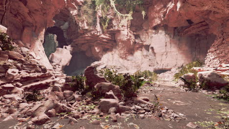 Höhle-In-Einem-Erloschenen-Vulkan-Auf-Der-Insel